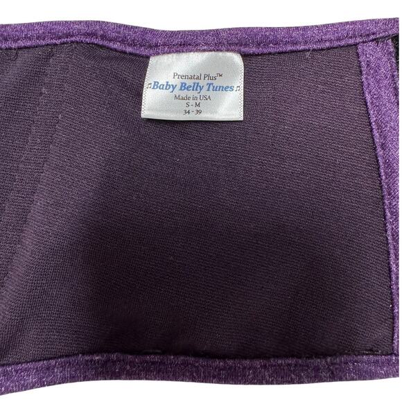 Baby Belly Tunes Pregnancy Support Music Wrap Belt Purple w/ iPhone Adapter S/M - Picture 5 of 8